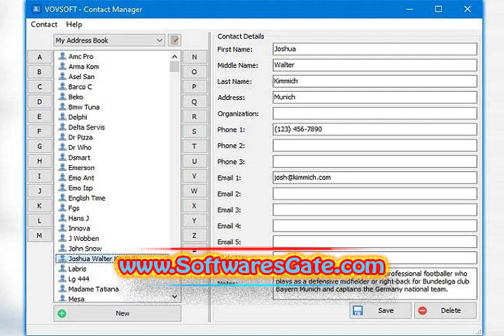 VovSoft Contact Manager : Version 1.4 (Latest Software) VovSoft Contact Manager : Version 1.4 (Latest Software)