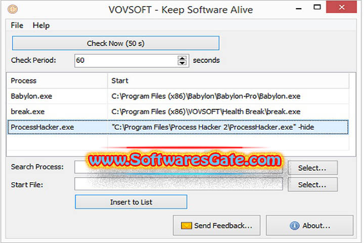 VovSoft Keep Software Alive : Version 3.3 (Latest Software)