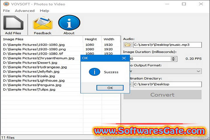 VovSoft Photos to Video : Version 2.5 (Latest Software) VovSoft Photos to Video : Version 2.5 (Latest Software)