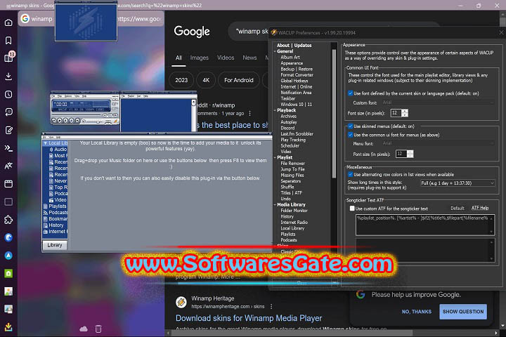 WACUP Preview : Version v1.99.21.20088 (Latest Software)