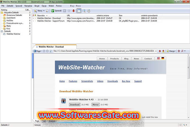 WebSite Watcher : Version 24.5.0.100 (Latest Software)