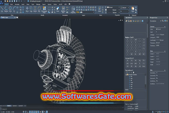 ZWCAD Professional : Version 2025 SP1.2 (Latest Software)