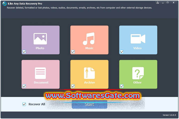 iLike Any Data Recovery Pro : Version 9.1.0 (Latest Software) iLike Any Data Recovery Pro : Version 9.1.0 (Latest Software)