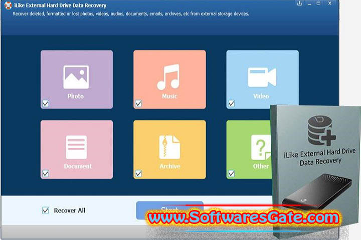 iLike External Hard Drive Data Recovery : Version 9.1.0 (Latest Software)
