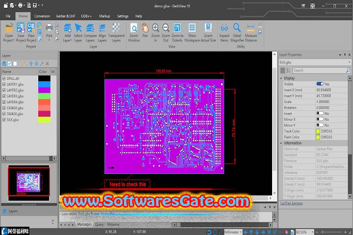 GerbView : Version 10.26 (Latest Software) GerbView : Version 10.26 (Latest Software)