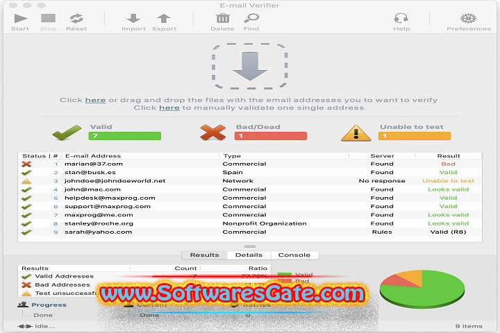 Maxprog eMail Verifier : Version 3.8.6 (Latest Software) Maxprog eMail Verifier : Version 3.8.6 (Latest Software)