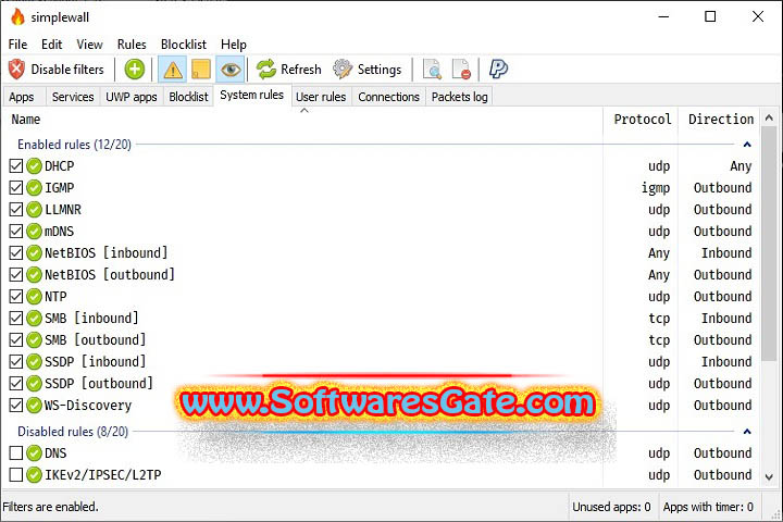 SimpleWall : Version 3.8.4 (Latest Software) SimpleWall : Version 3.8.4 (Latest Software)