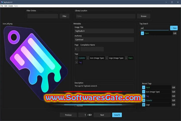 CyanVoxel TagStudio : Version 9.4.2 (Latest Software) CyanVoxel TagStudio : Version 9.4.2 (Latest Software)