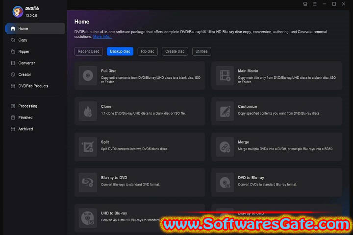 DVDFab : Version 13.0.2.6 (Latest Software) DVDFab : Version 13.0.2.6 (Latest Software)
