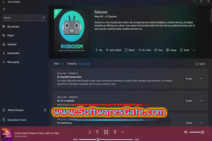 Grover Podcast : Version v3.4.8.0 (Latest Software) Grover Podcast : Version v3.4.8.0 (Latest Software)