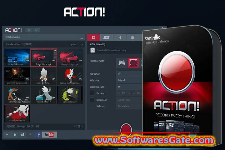 Mirillis Action! : Version 4.41.1 (Latest Software) Mirillis Action! : Version 4.41.1 (Latest Software)