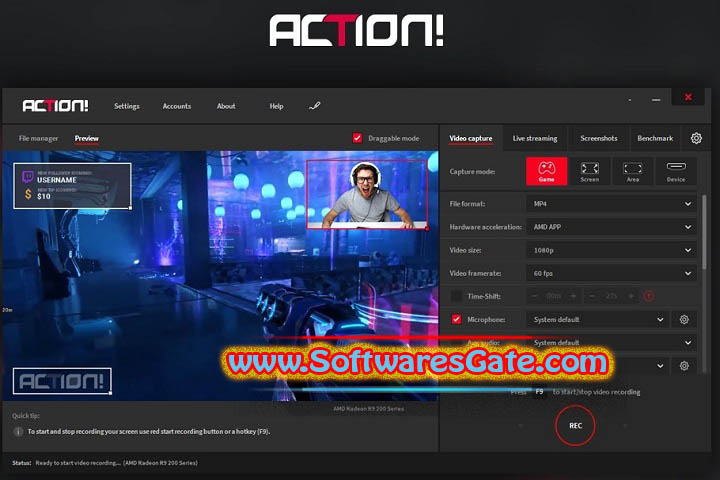 Mirillis Action! : Version 4.41.1 (Latest Software) Mirillis Action! : Version 4.41.1 (Latest Software)