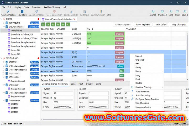 Modbus Master Emulator : Version 2.0.2.9 (Latest Software)