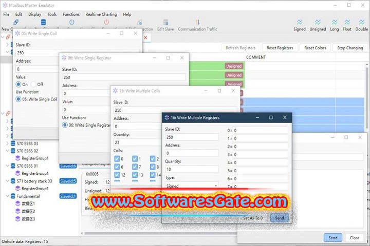 Modbus Master Emulator : Version 2.0.2.9 (Latest Software)