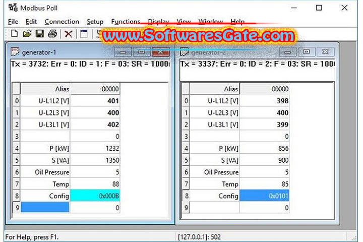 Modbus Poll : Version 10.9.4.2286 (Latest Software) Modbus Poll : Version 10.9.4.2286 (Latest Software)