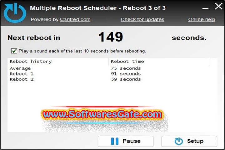 Multiple Reboot Scheduler : Version 2.6.0 (Latest Software) Multiple Reboot Scheduler : Version 2.6.0 (Latest Software)