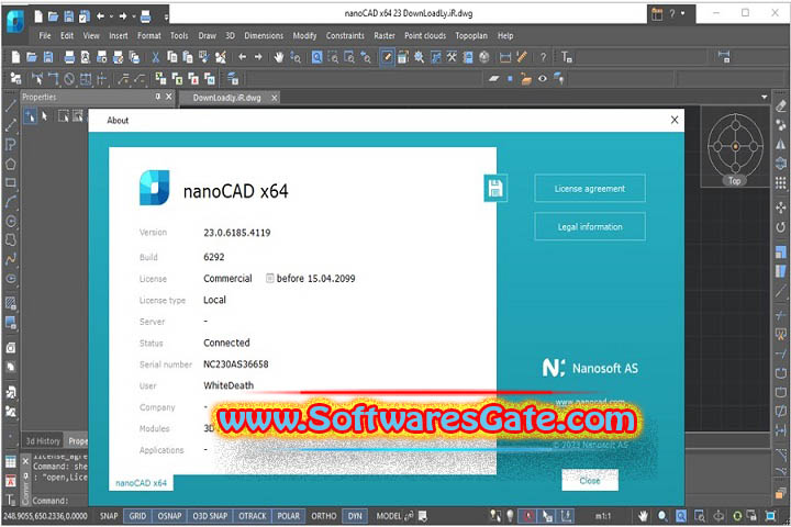 NanoCAD : Version 24.0.6440.4339 (Latest Software)