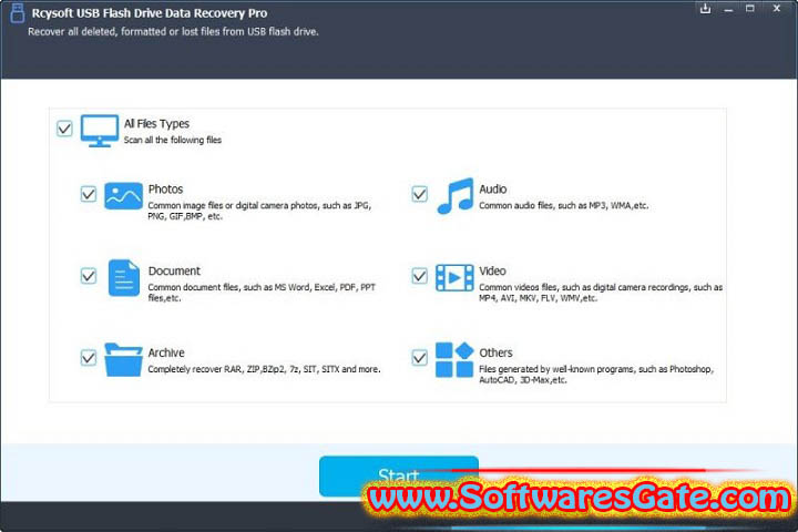 Rcysoft USB Flash Drive Data Recovery Pro : Version 8.9.0.0 (Latest Software) Rcysoft USB Flash Drive Data Recovery Pro : Version 8.9.0.0 (Latest Software)