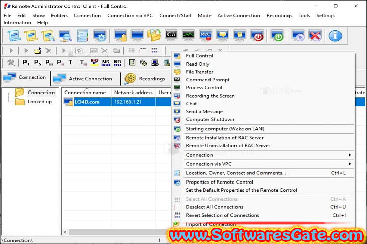 Remote Administrator Control Client : Version 6.0 (Latest Software) Remote Administrator Control Client : Version 6.0 (Latest Software)