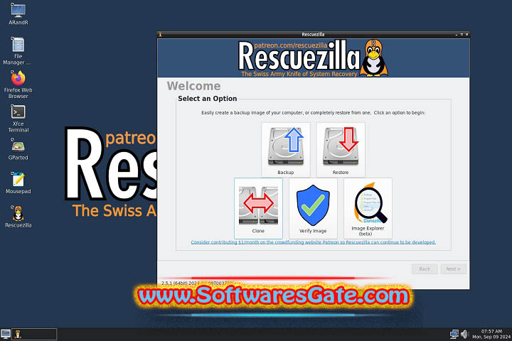 Rescuezilla : Version 2.5.1 (Latest Software) Rescuezilla : Version 2.5.1 (Latest Software)