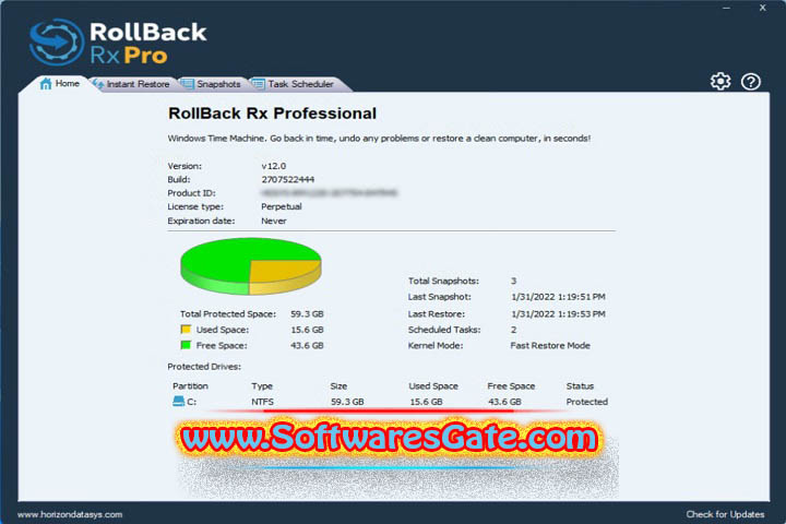 Rollback Rx Pro : Version 12.7 (Latest Software)