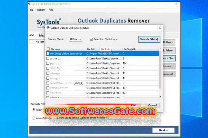 SysTools Outlook Duplicates Remover : Version 5.2 (Latest Software)