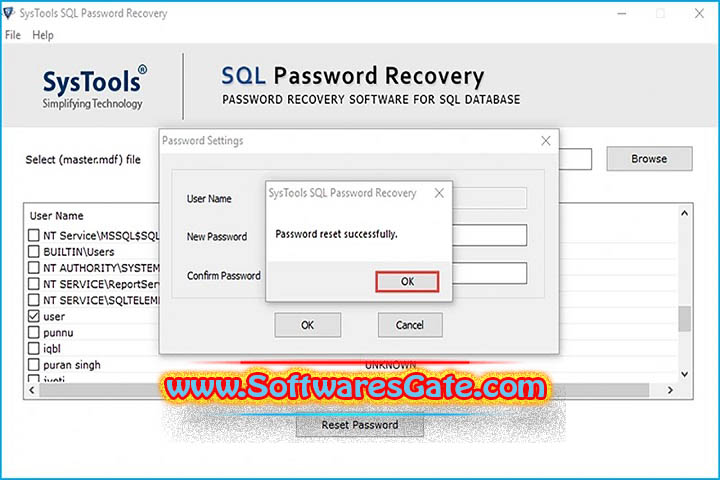 SysTools SQL Password Recovery : Version 6.0 (Latest Software)