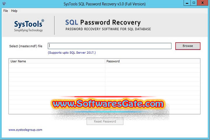 SysTools SQL Password Recovery : Version 6.0 (Latest Software)