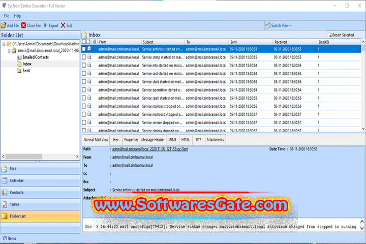 SysTools Zimbra Converter : Version 7.0 (Latest Software)