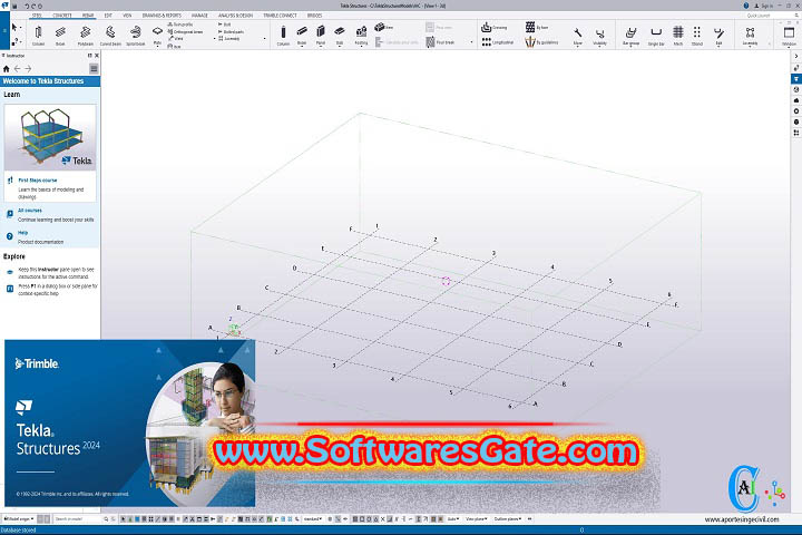 Tekla Structures : Version 2024 SP4.1 (Latest Software)