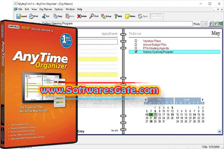 AnyTime Organizer Deluxe : Version 16.1.7.0 (Latest Software)