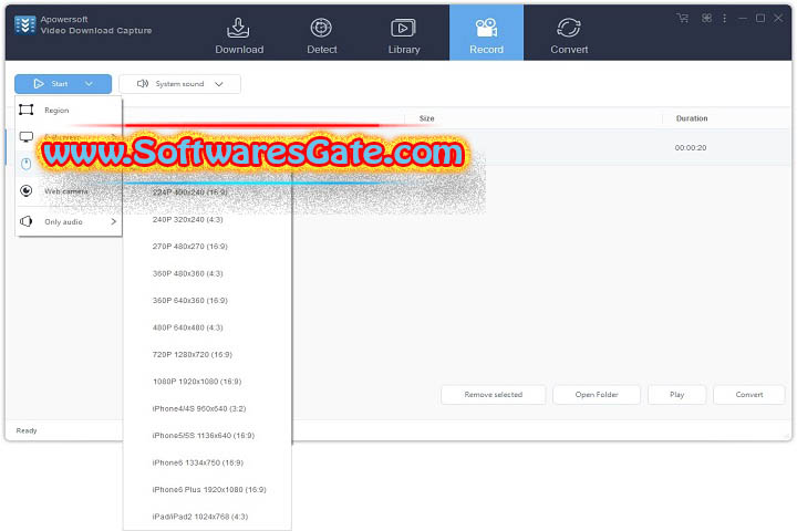 Apowersoft Video Download Capture : Version 6.5.4.1 (Latest Software)