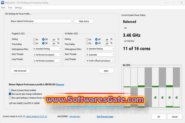 Bitsum ParkControl Pro : Version 5.2.1.4 (Latest Software) Bitsum ParkControl Pro : Version 5.2.1.4 (Latest Software)