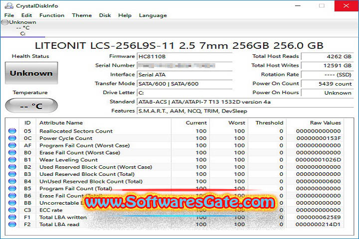 CrystalDiskInfo : Version 9.4.4 (Latest Software) CrystalDiskInfo : Version 9.4.4 (Latest Software)