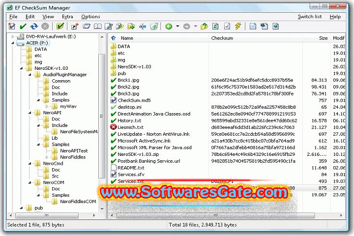EF CheckSum Manager : Version 24.08 (Latest Software)