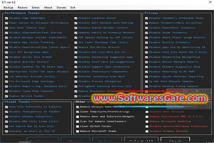ET-Optimizer : Version 5.4.0 (Latest Software)