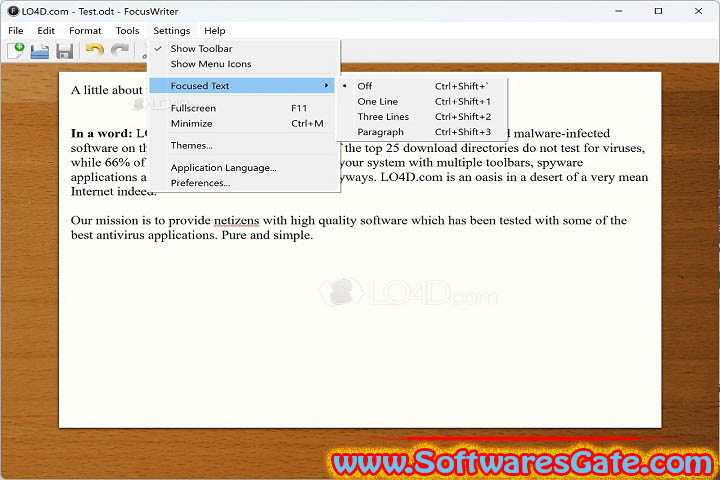 FocusWriter : Version 1.8.8 (Latest Software) FocusWriter : Version 1.8.8 (Latest Software)