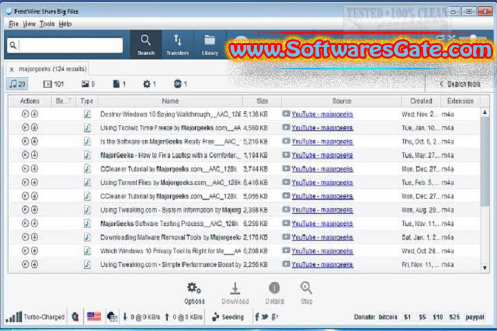 FrostWire : Version 6.13.2 (Latest Software) FrostWire : Version 6.13.2 (Latest Software)