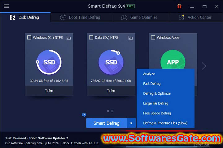 IObit Smart Defrag : Version 10.1.0.419 (Latest Software)