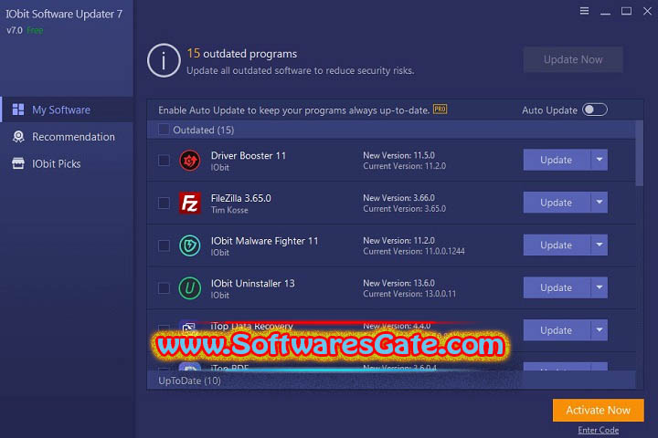 IObit Software Updater Pro : Version 7.1.1.21 (Latest Software) IObit Software Updater Pro : Version 7.1.1.21 (Latest Software)