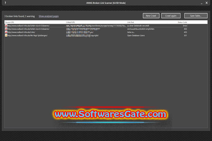 JMMGC Broken Link Scanner : Version 1.01 (Latest Software)