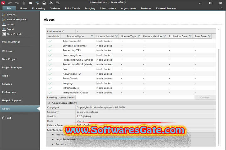 Leica Infinity : Version v4.2.0.45762 (Latest Software) Leica Infinity : Version v4.2.0.45762 (Latest Software)