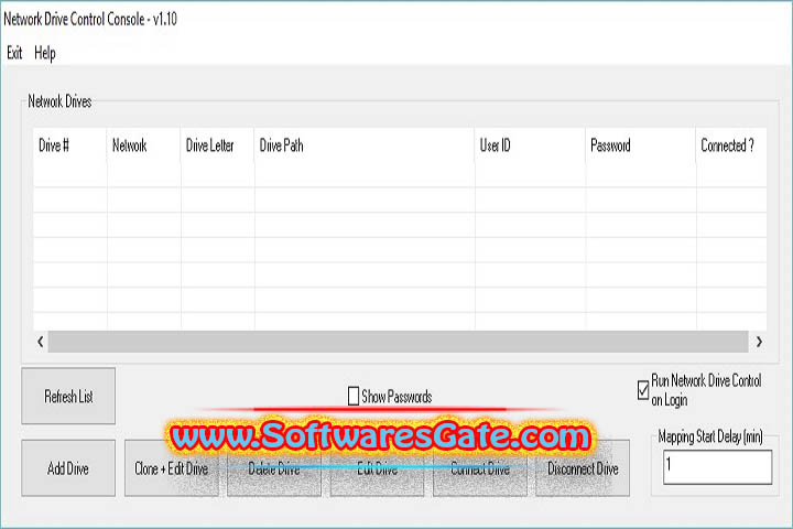 Network Drive Control : Version 1.69 (Latest Software) Network Drive Control : Version 1.69 (Latest Software)
