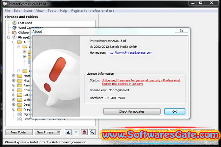 PhraseExpress : Version 17.0.96 (Latest Software) PhraseExpress : Version 17.0.96 (Latest Software)