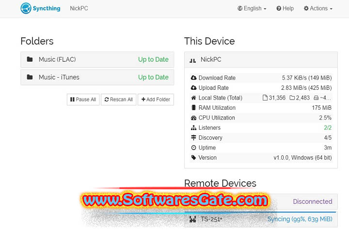 Syncthing : Version 1.28.0 (Latest Software) Syncthing : Version 1.28.0 (Latest Software)