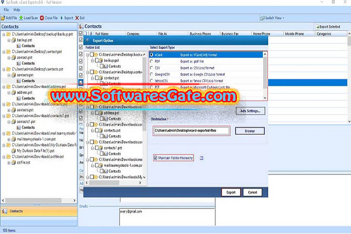 SysTools vCard Export : Version 6.0 (Latest Software)
