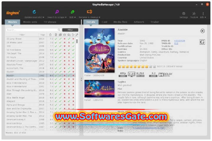 TinyMediaManager : Version 5.0.11 (Latest Software)
