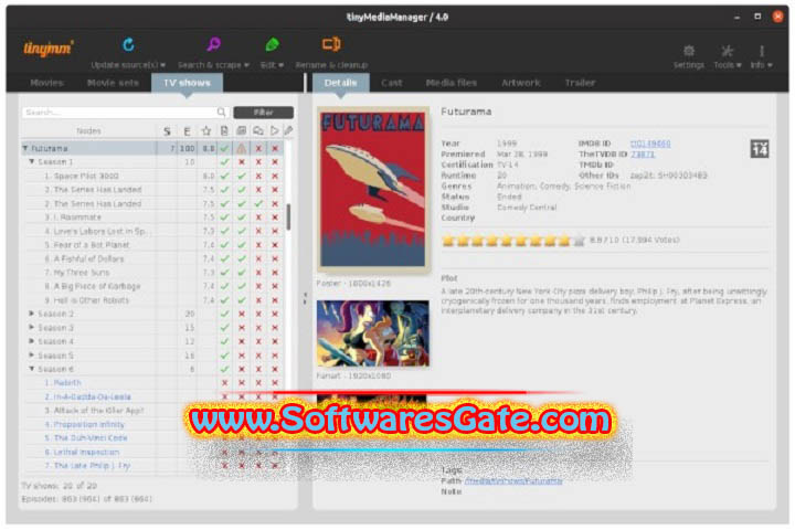 TinyMediaManager : Version 5.0.11 (Latest Software)