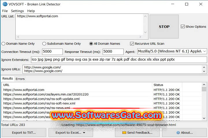 VovSoft Broken Link Detector : Version 4.2 (Latest Software)