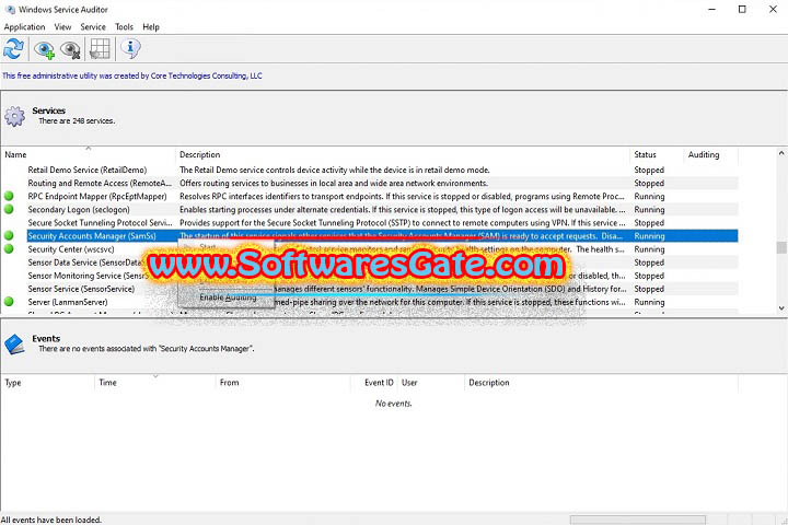 Windows Service Auditor : Version 4.1.0.39 (Latest Software)